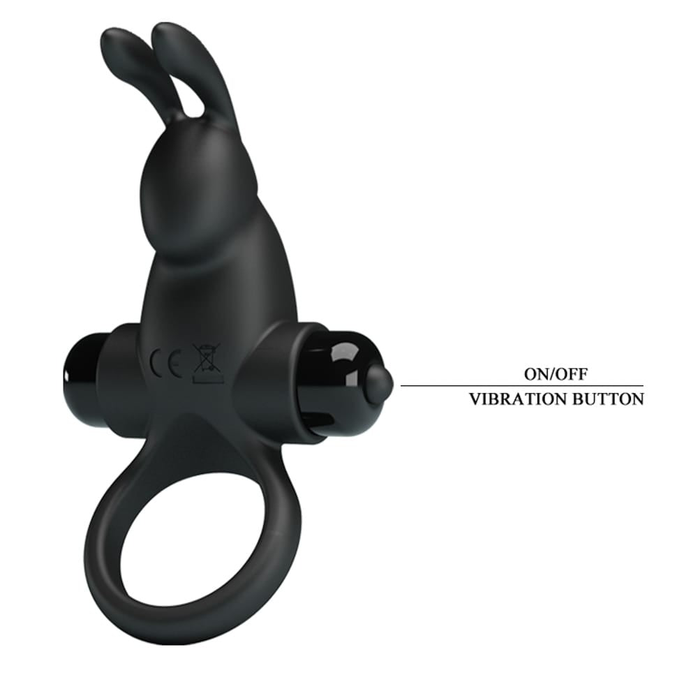 Pretty Love Vibrant 1 Black Cock Ring