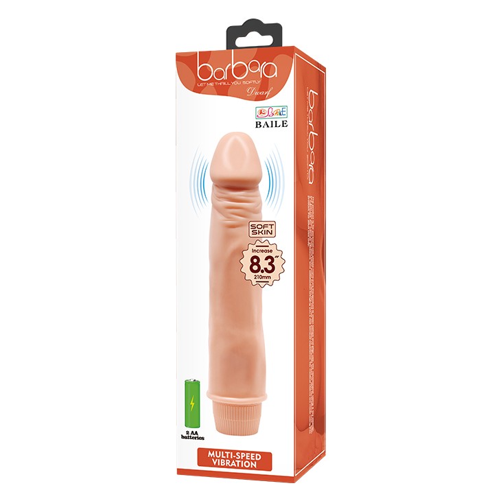 Realistic Multi-Speed Vibrator Barbara Dwarf 8.3"