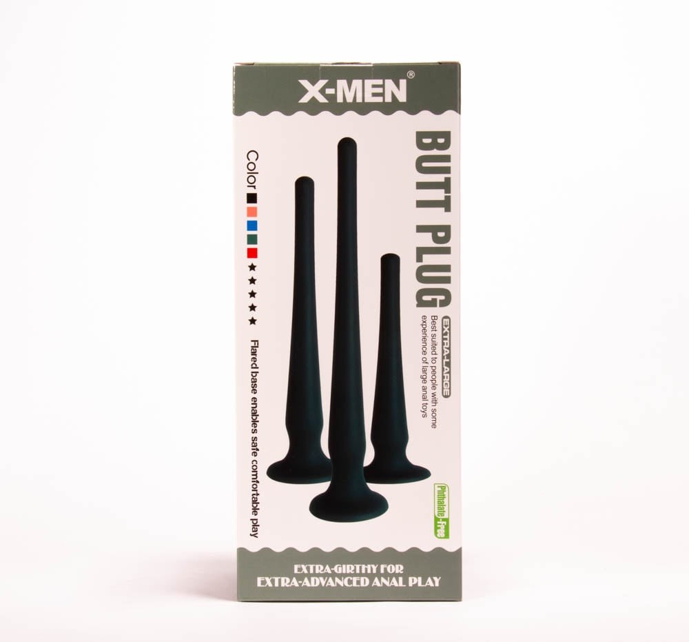 X-MEN anal plug size M black