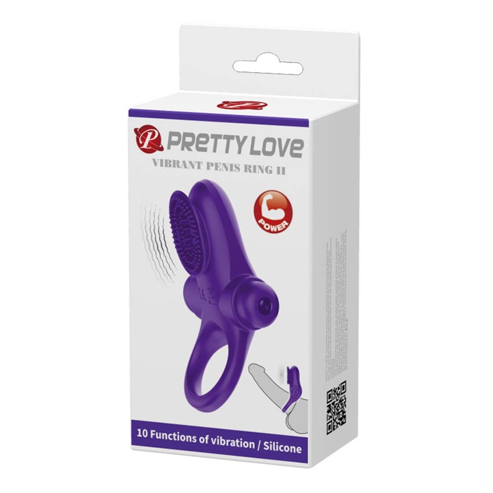 Pretty Love Vibrant 2 Purple Cock Ring