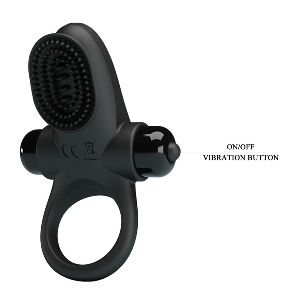 Pretty Love Vibrant 2 Black Penis Ring