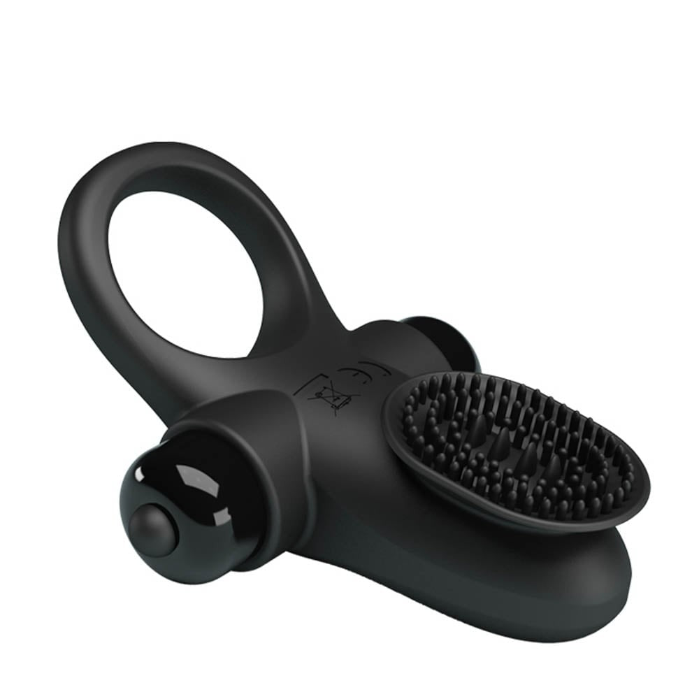 Pretty Love Vibrant 2 Black Penis Ring