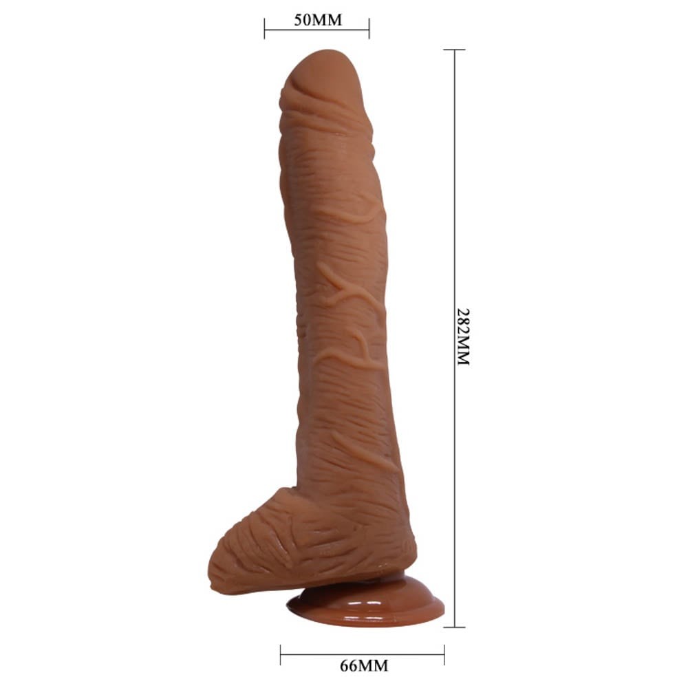 Beautiful Alex 11" brown dildo