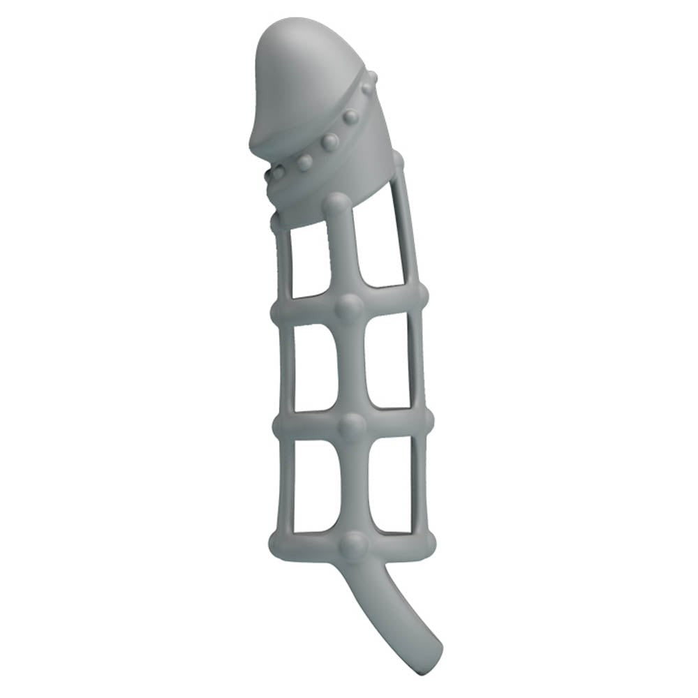 Pretty Love Penis sheath with ball strap, white