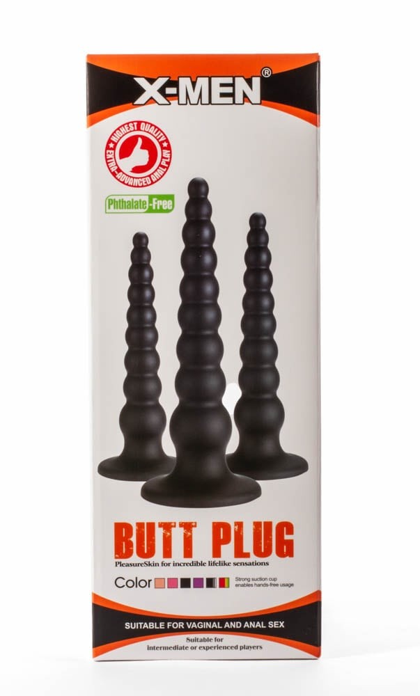 Anal Plug X-Men 7.87" Black S
