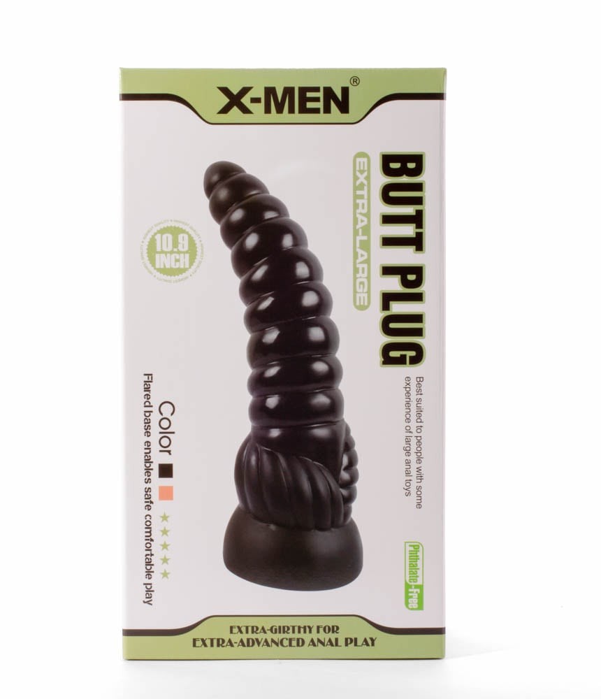 X-Men Extra Large Anal Plug 10.9" Black