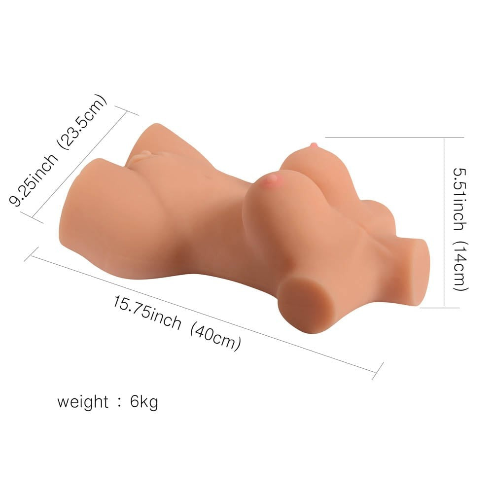 Busty female torso sex doll