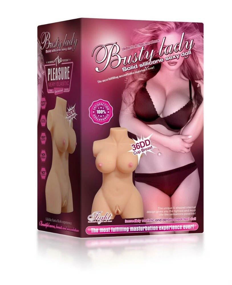 Busty female torso sex doll