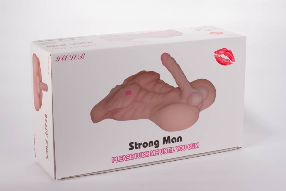 Strong male masturbator