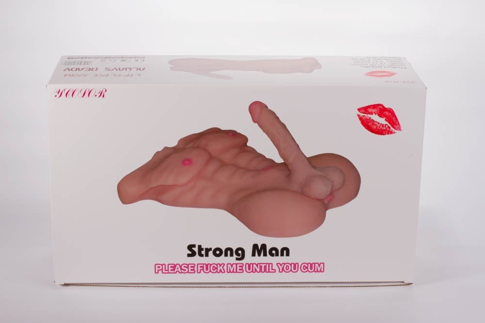 Strong male masturbator