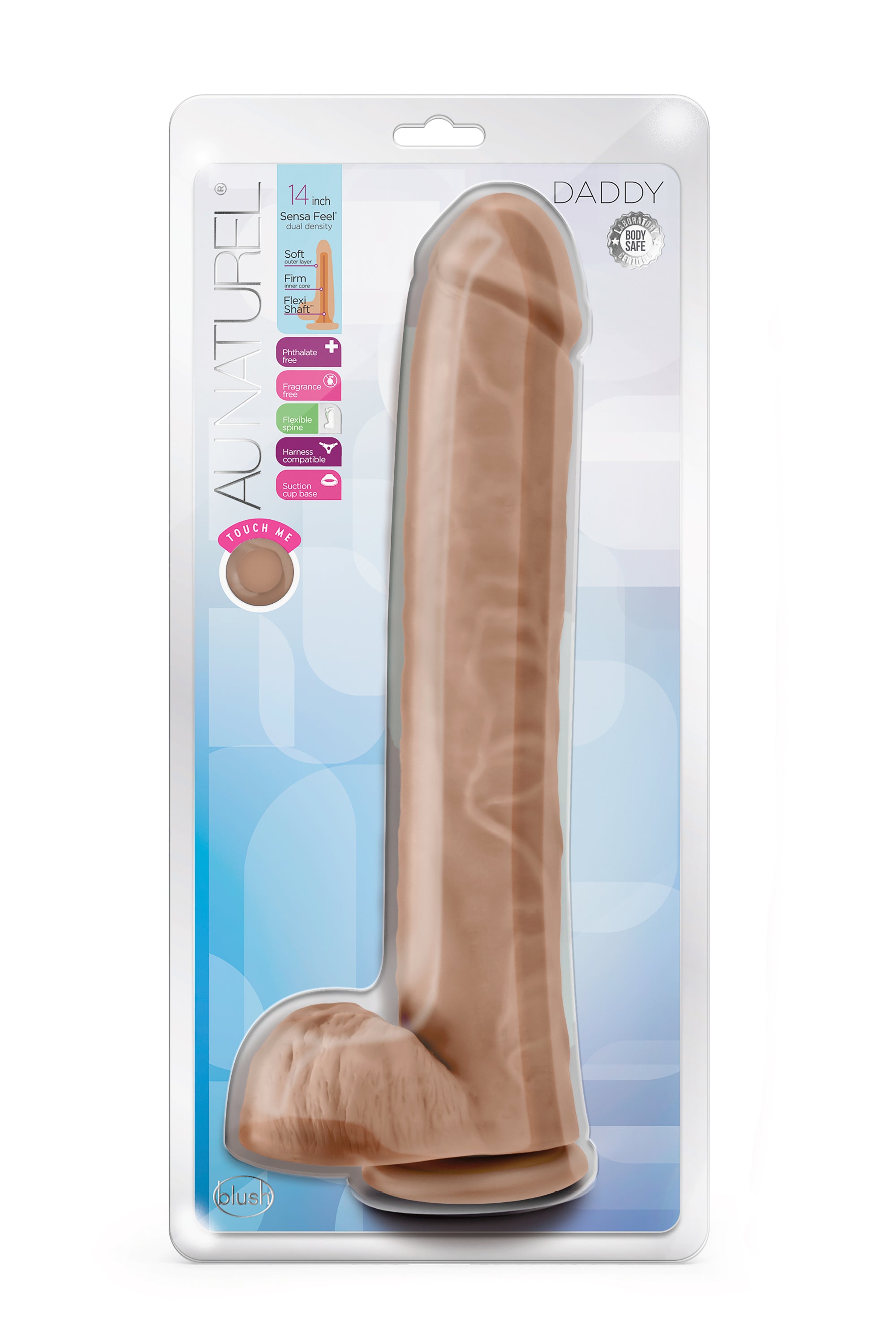 AU NATUREL DADDY 14-INCH DILDO MOCHA