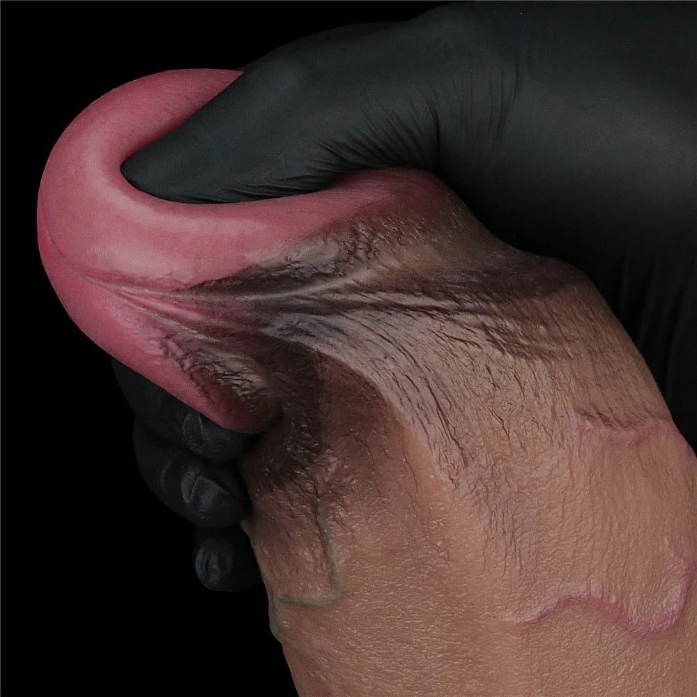 9.5'' XXL Dual-Layer Silicone Dildo