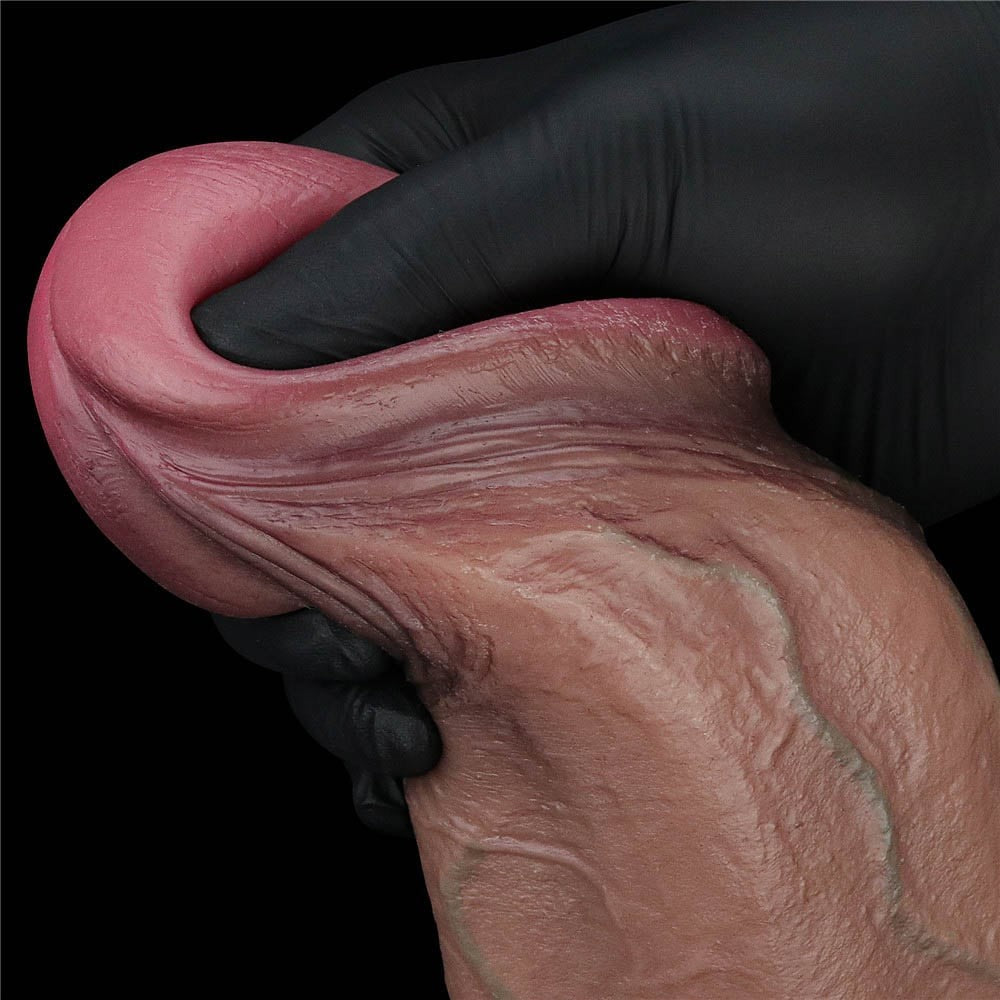 13'' XXL Dual-Layer Silicone Dildo