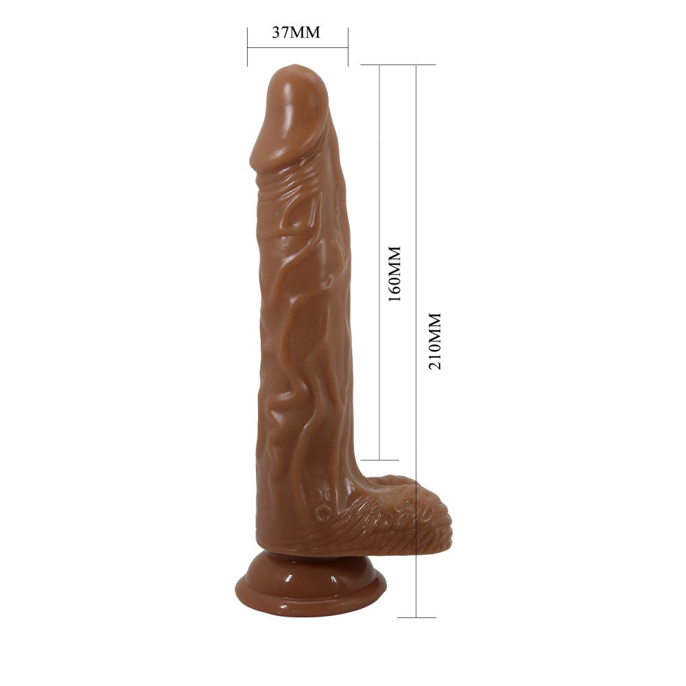 Beautiful Bodach 7.8" Vibrating Dildo with Remote Control