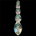 Twilight Gleam Glow-in-the-Dark Glass Dildo - Teasing Spheres