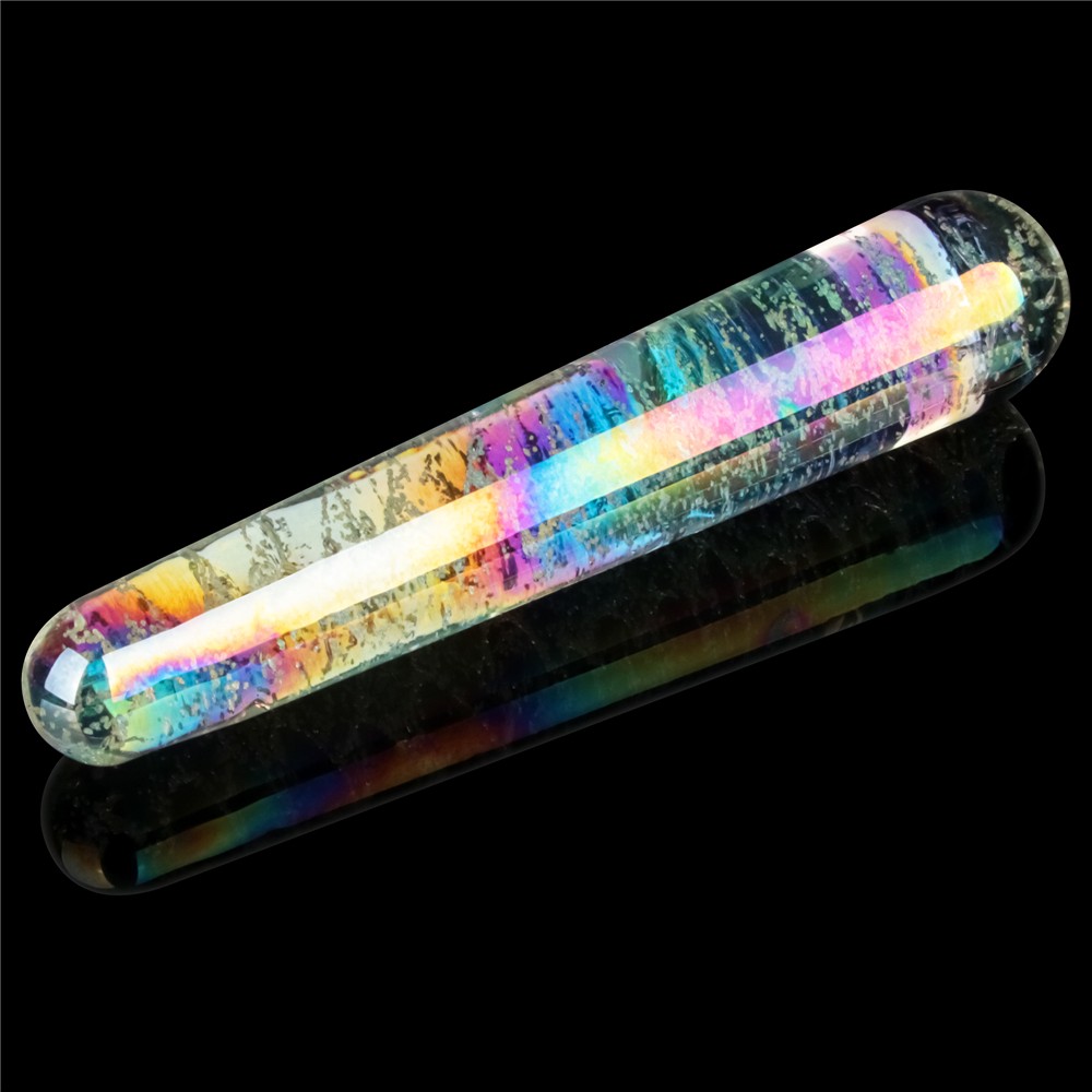 Twilight Gleam glow-in-the-dark glass dildo - Slim Fantasy_B0O50_3