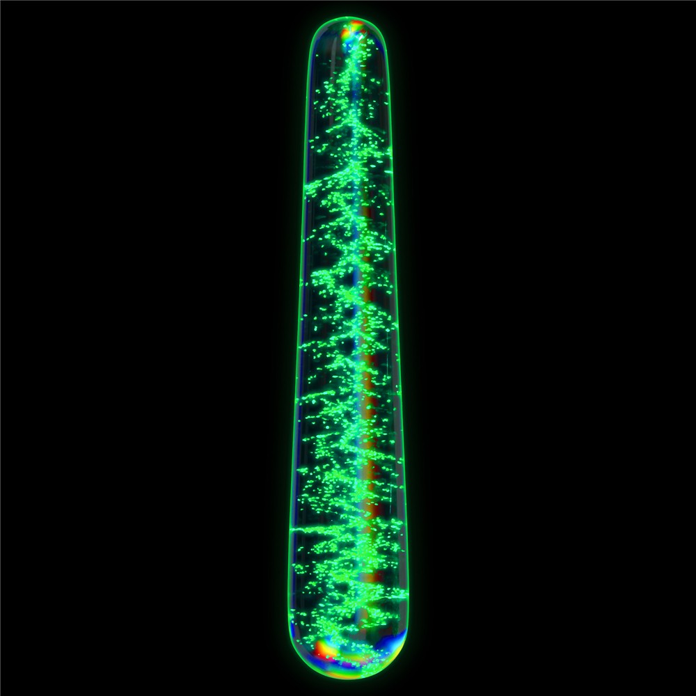 Twilight Gleam glow-in-the-dark glass dildo - Slim Fantasy_B0O50_3