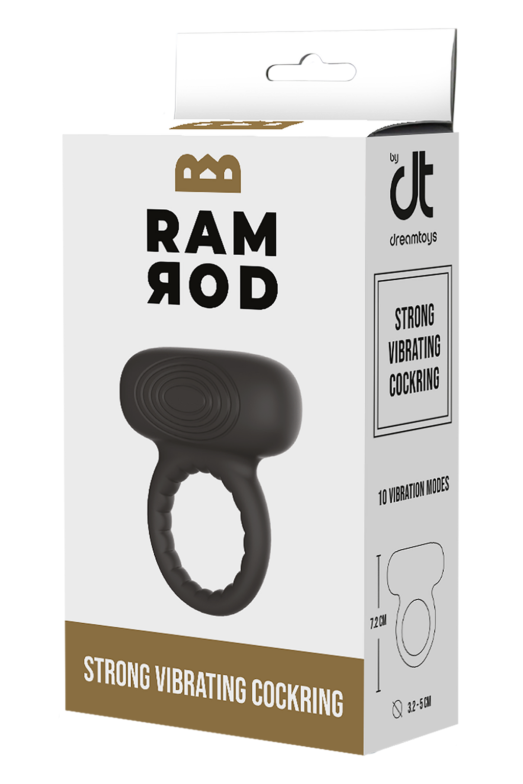 RAMROD STRONG BLACK VIBRATING COCK RING