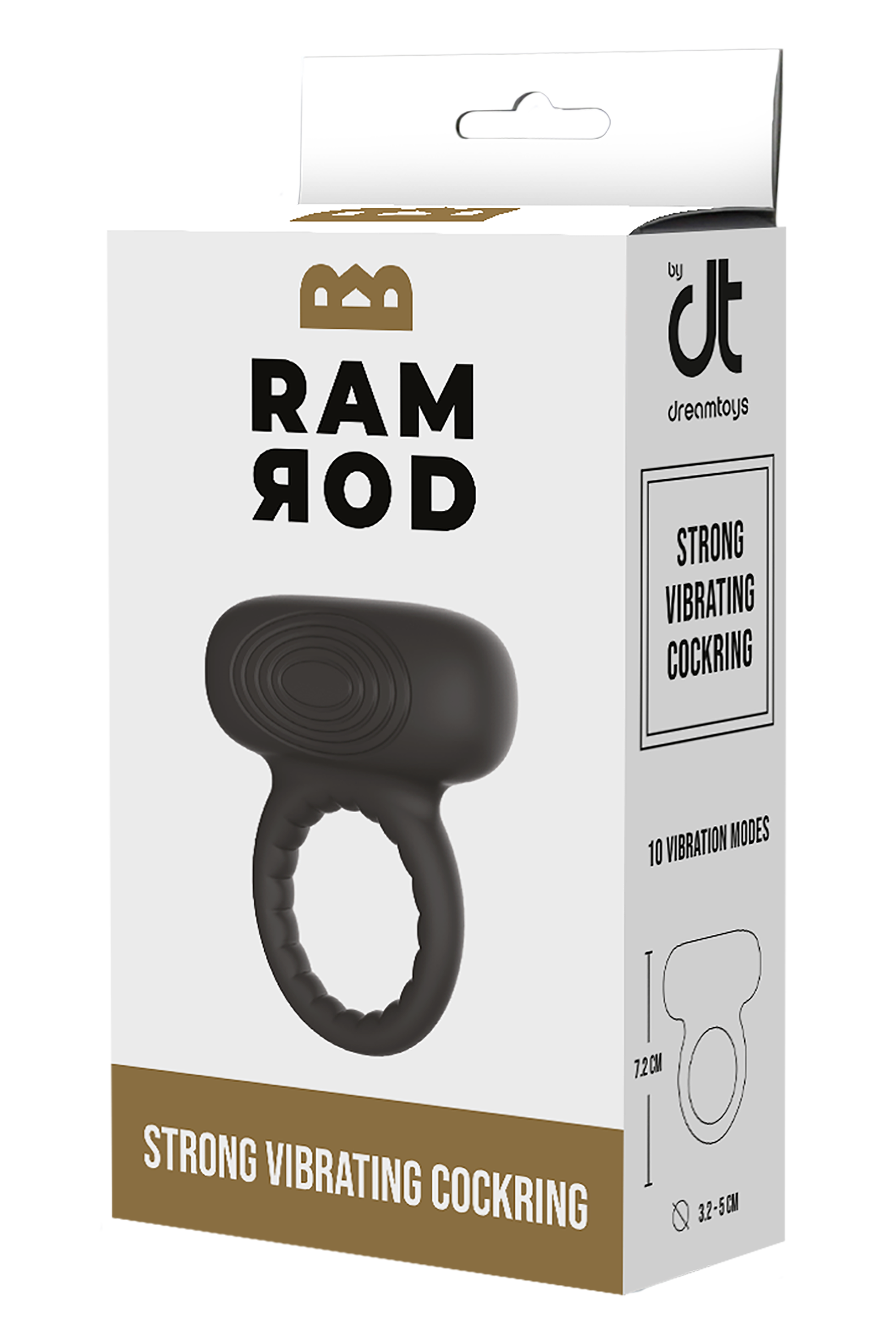 RAMROD STRONG BLACK VIBRATING COCK RING