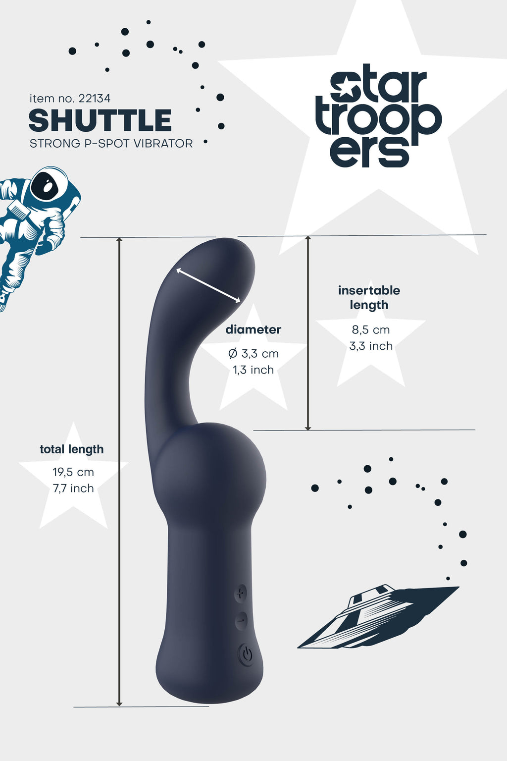 VIBRATOR STARTROOPERS SHUTTLE STRONG P-SPOT