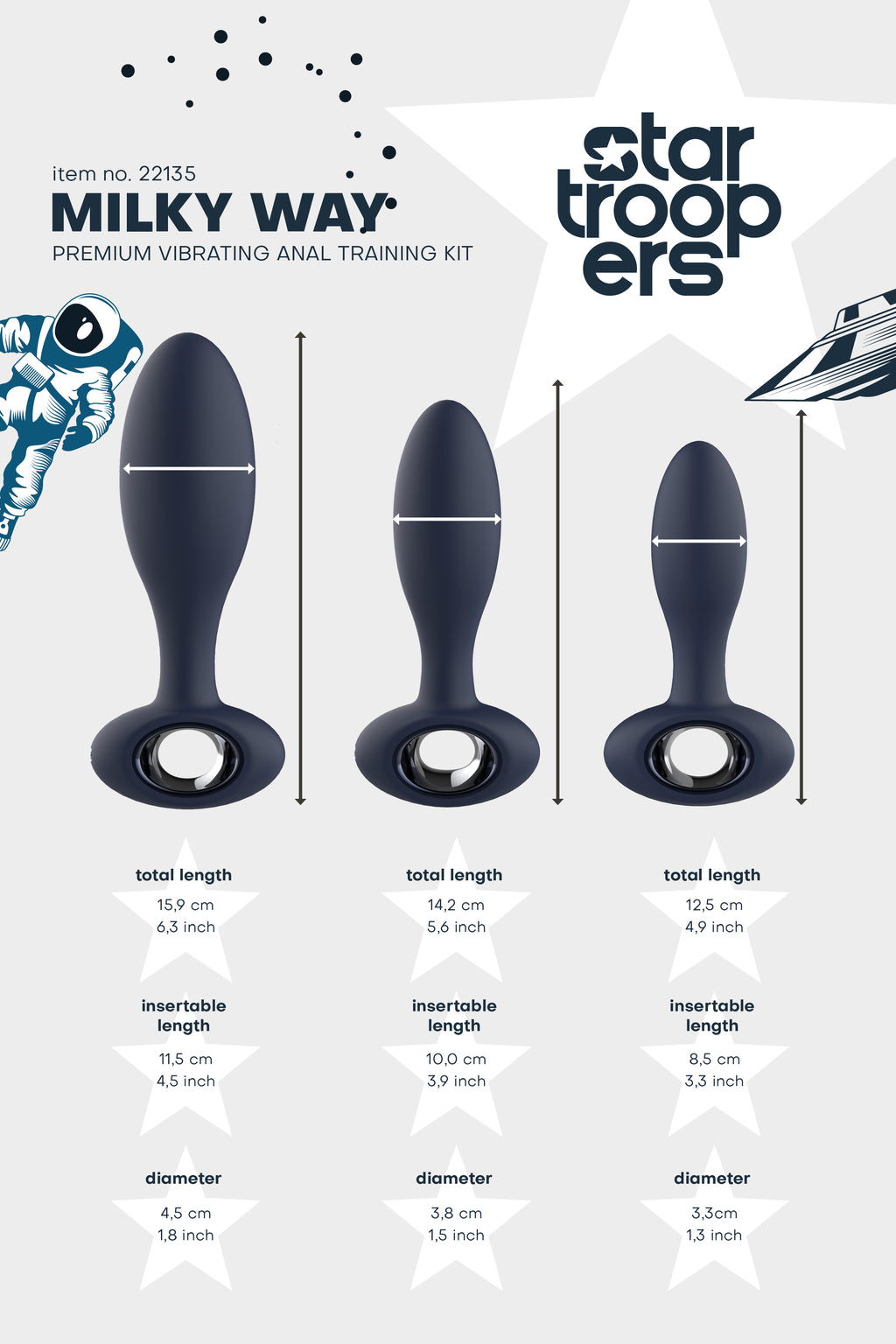 KIT DI ADDESTRAMENTO ANALE STARTROOPERS MILKY WAY