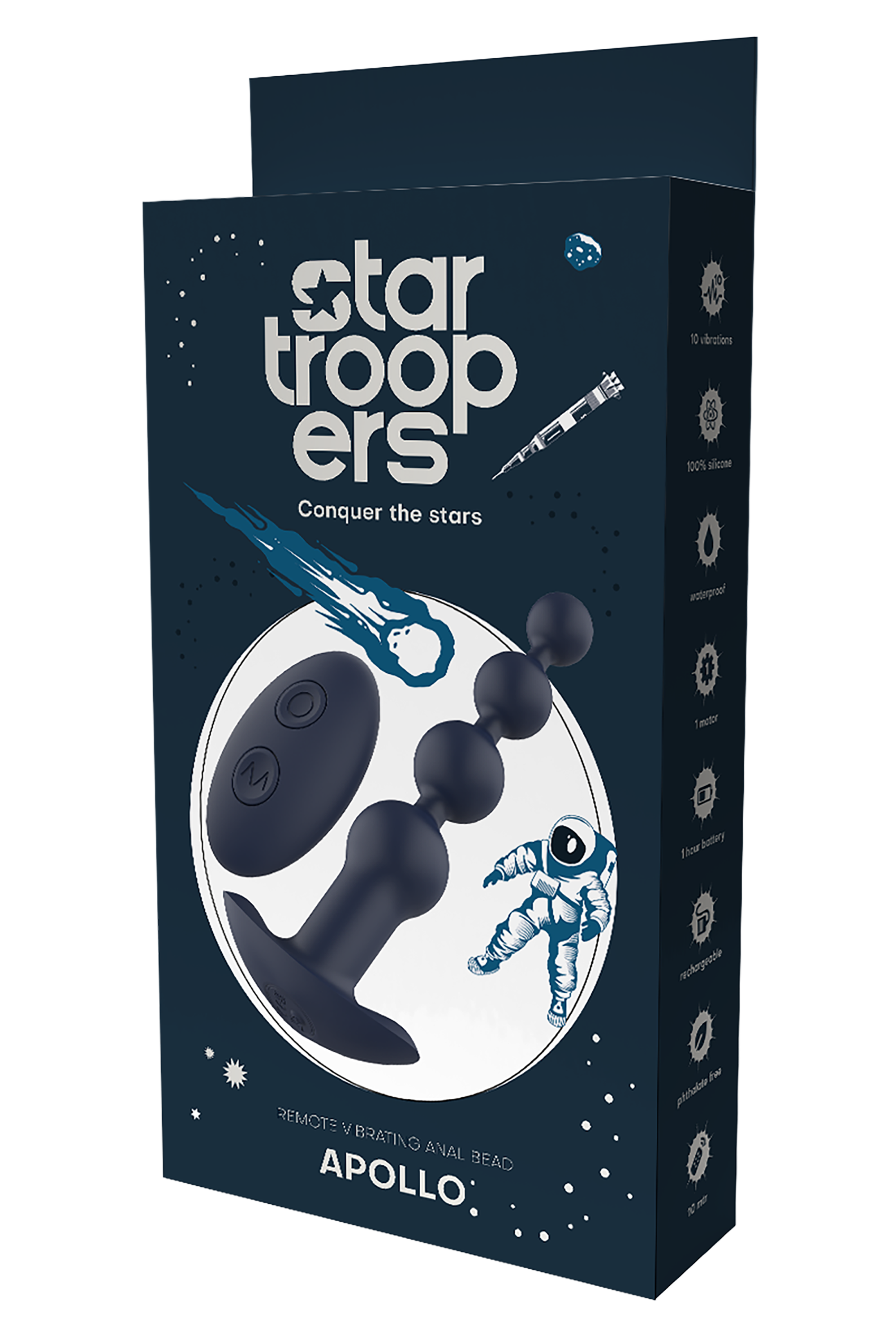STARTROOPERS APOLLO REMOTE VIBRATING ANAL BEAD