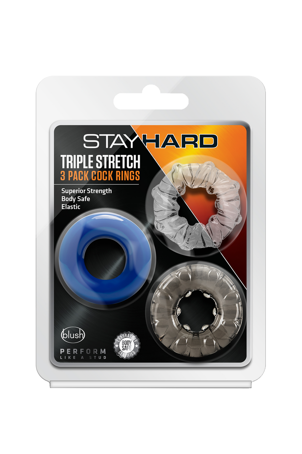 STAY HARD TRIPLE STRETCH COCK RINGS 3PC