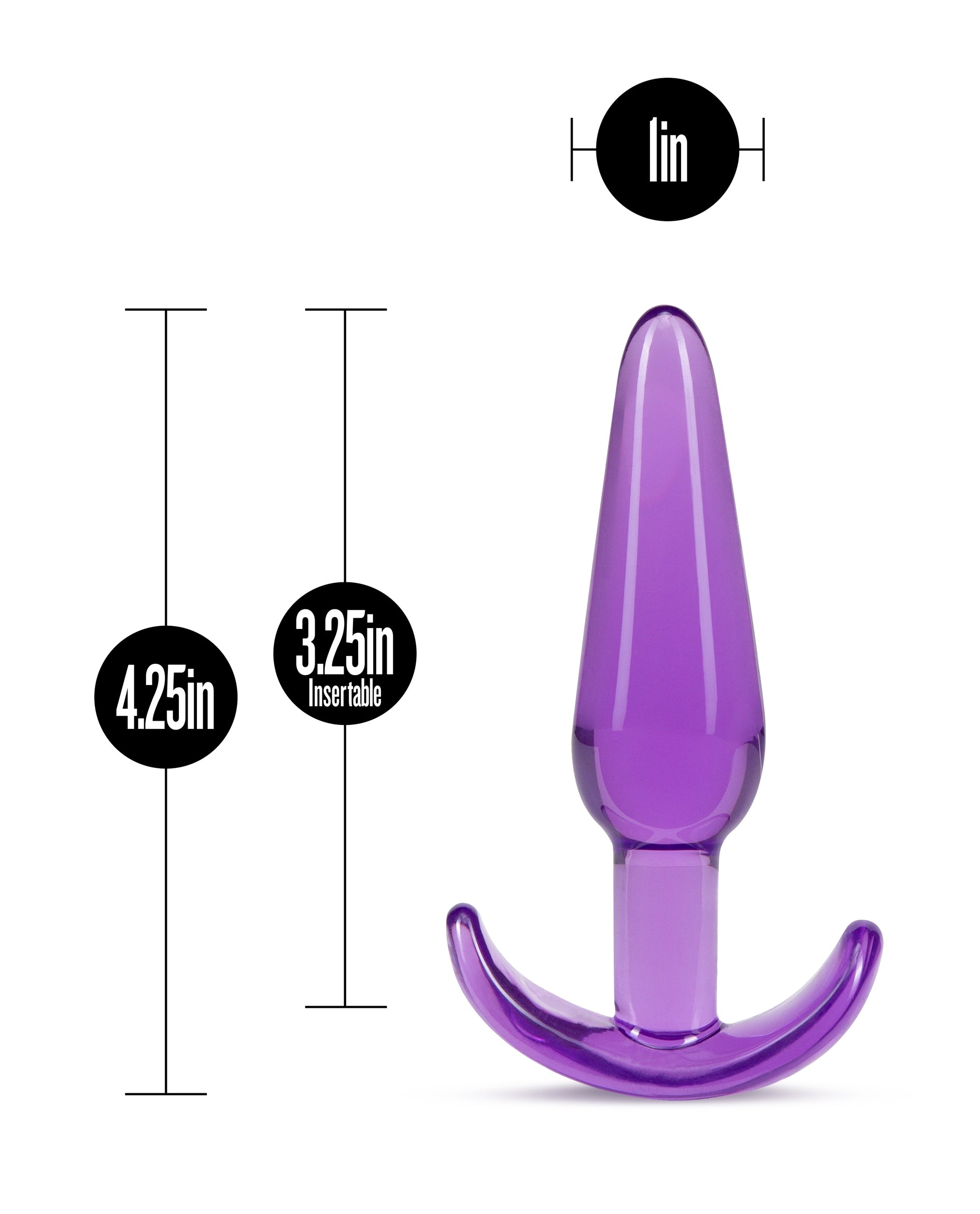 B YOURS SLIM PURPLE ANAL PLUG