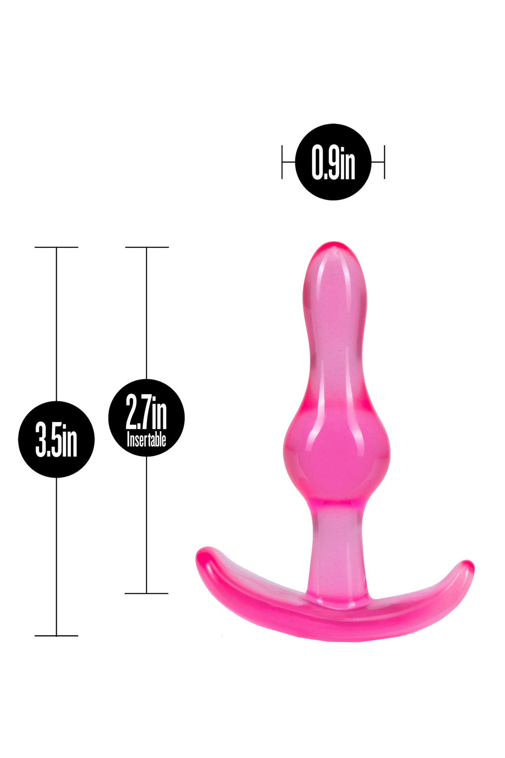 B YOURS CURVY PINK ANAL PLUG