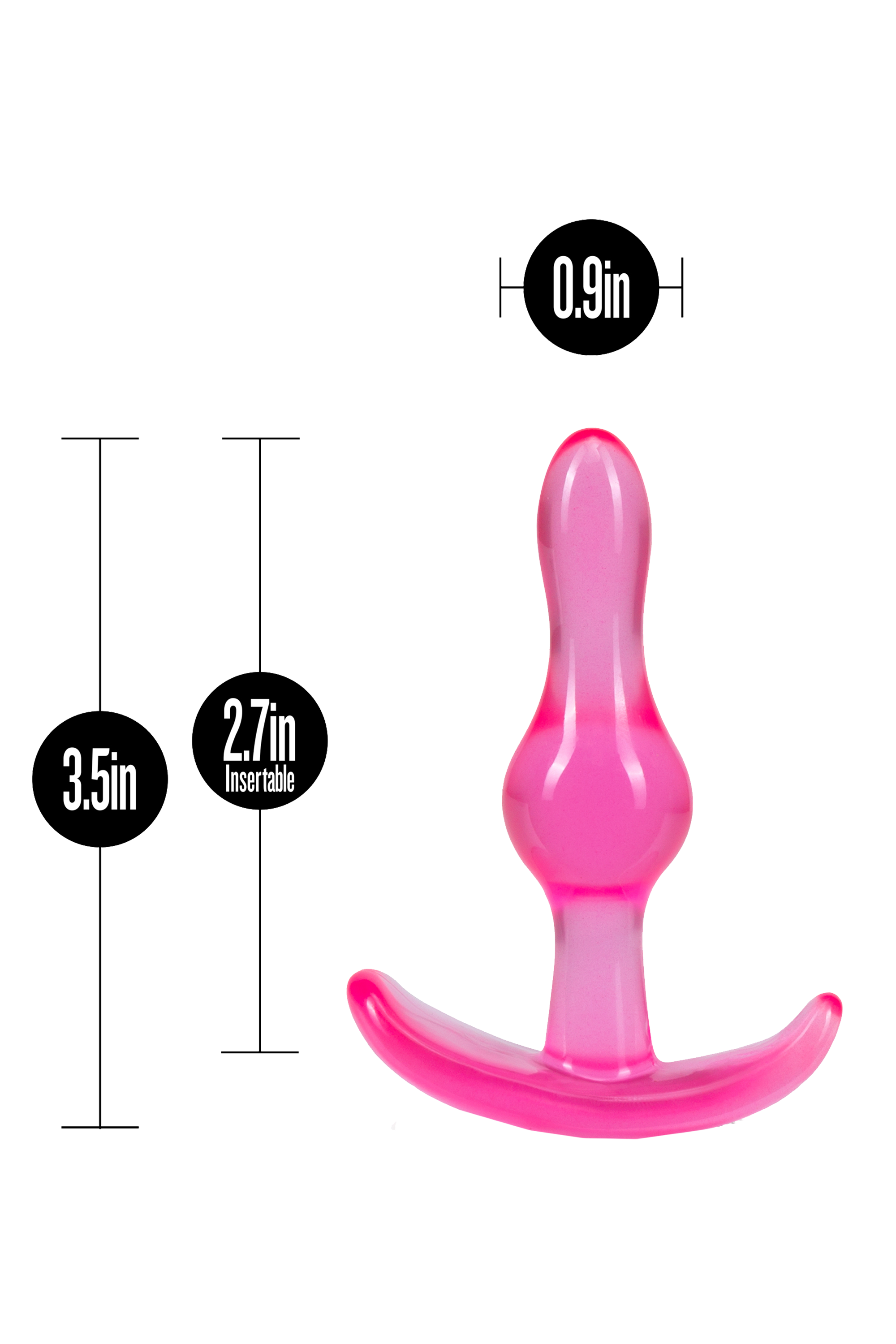 B YOURS CURVY PINK ANAL PLUG