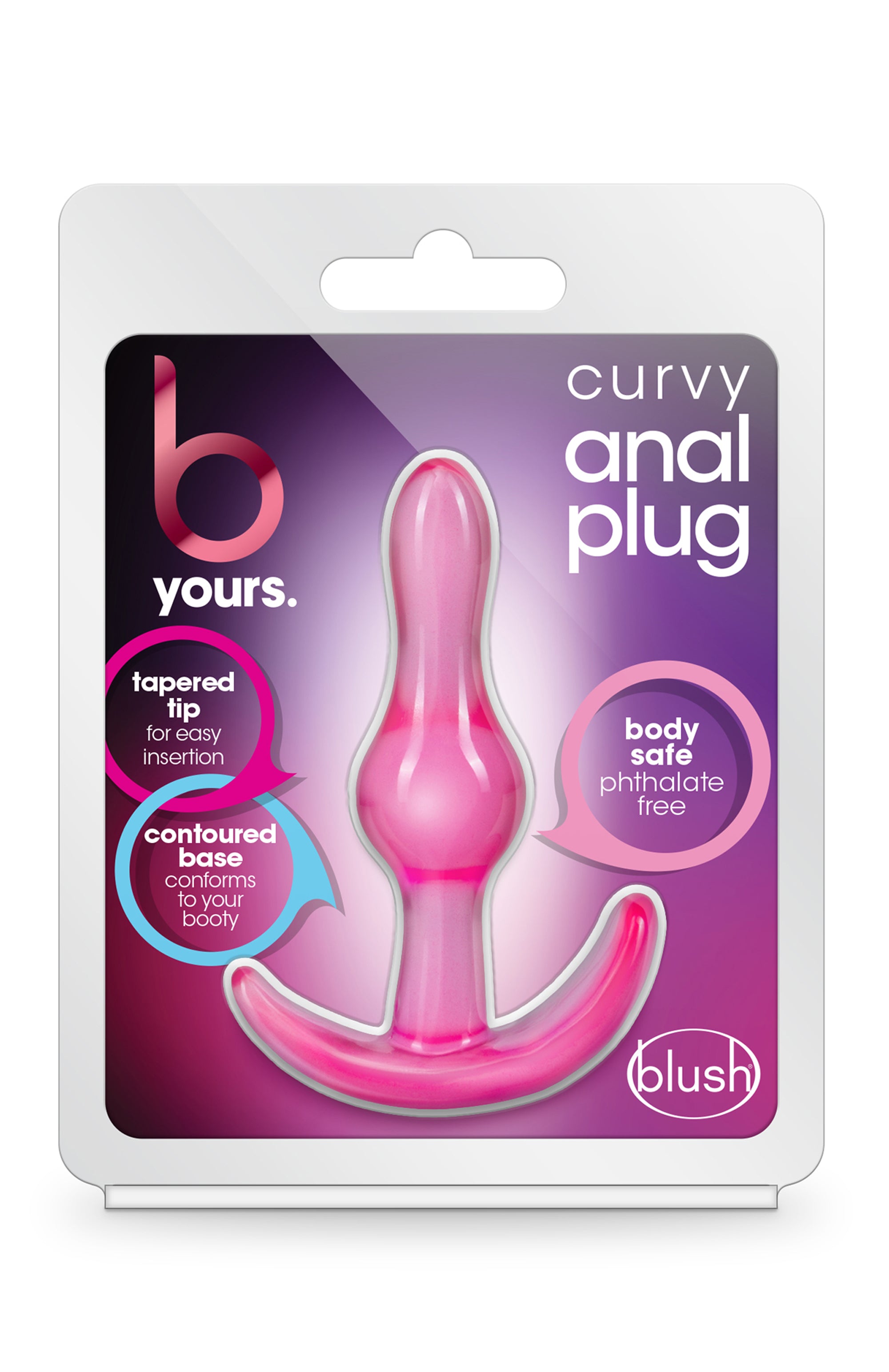 B YOURS CURVY PINK ANAL PLUG