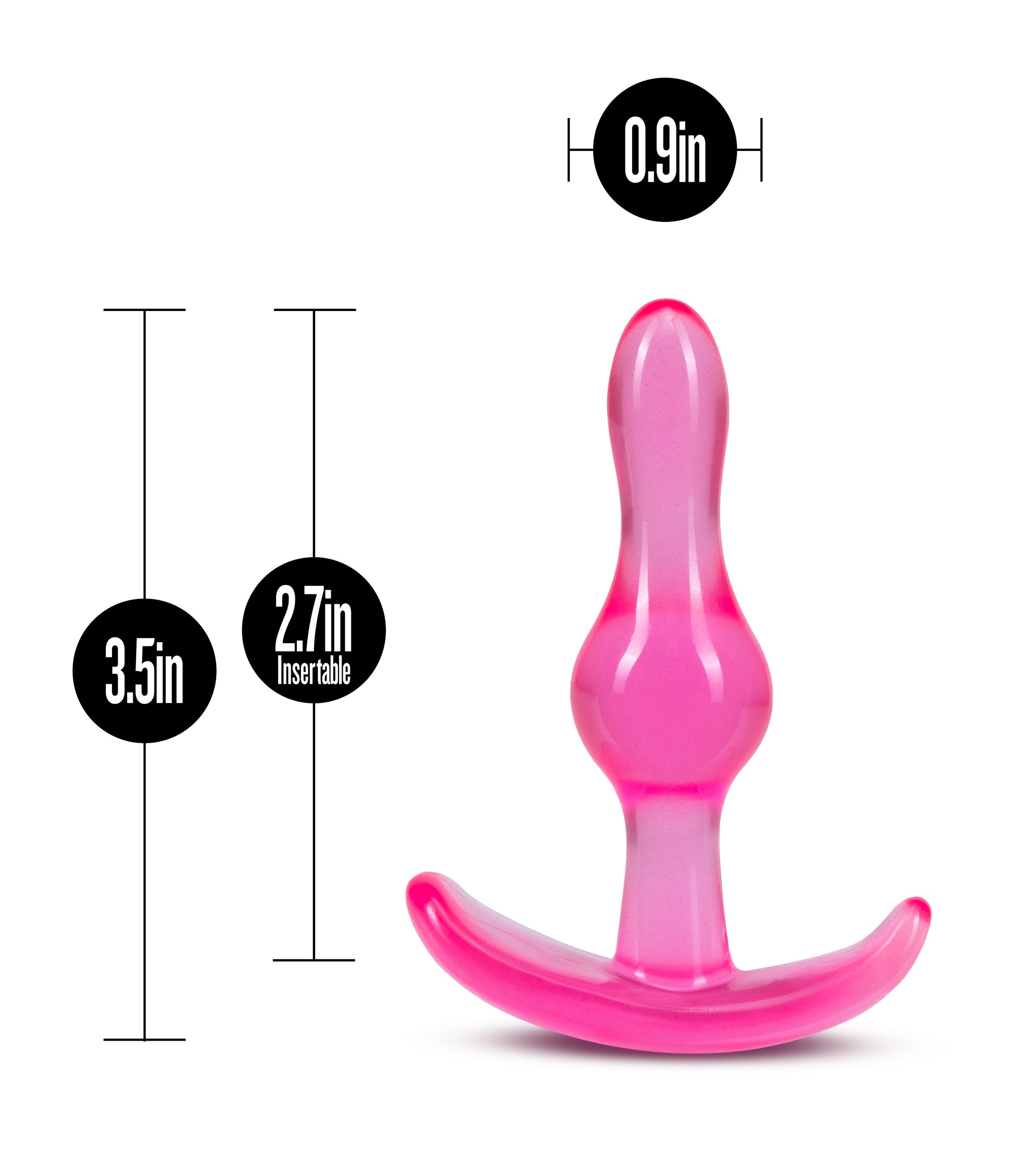 B YOURS CURVY PINK ANAL PLUG