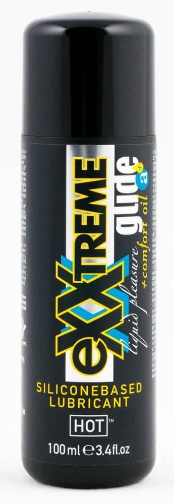 HOT eXXtreme Glide - silicone-based lubricant + comfort a+ oil 100 ml