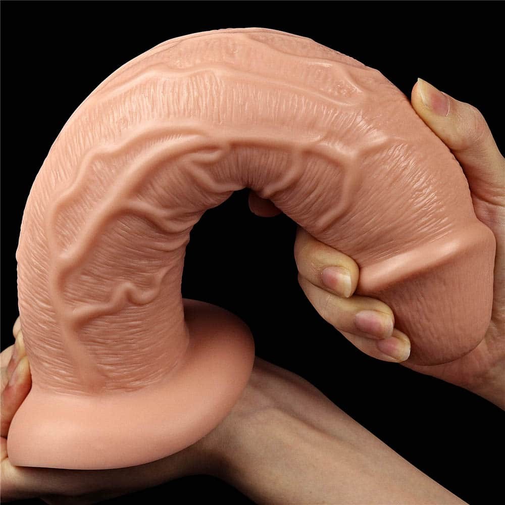 11" Realistic Flesh-Colored Vibrating Dildo