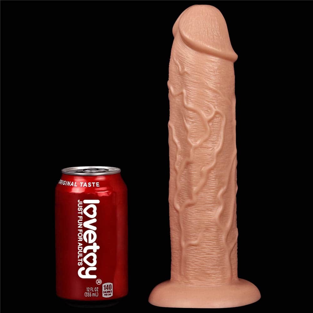 11" Realistic Flesh-Colored Vibrating Dildo
