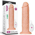 11" Realistic Flesh-Colored Vibrating Dildo