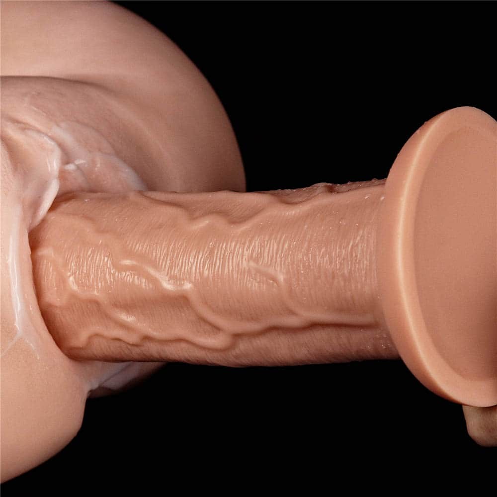 11" Realistic Flesh-Colored Vibrating Dildo