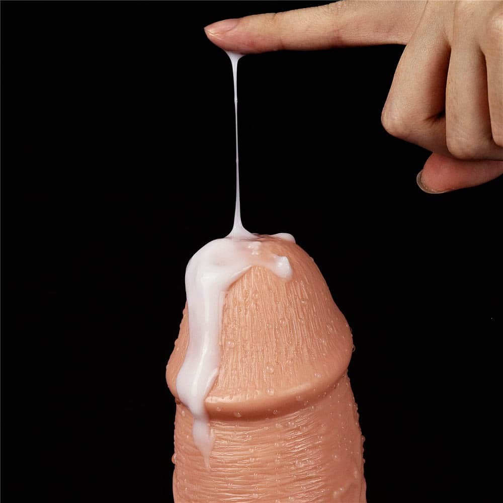 11" Realistic Flesh-Colored Vibrating Dildo