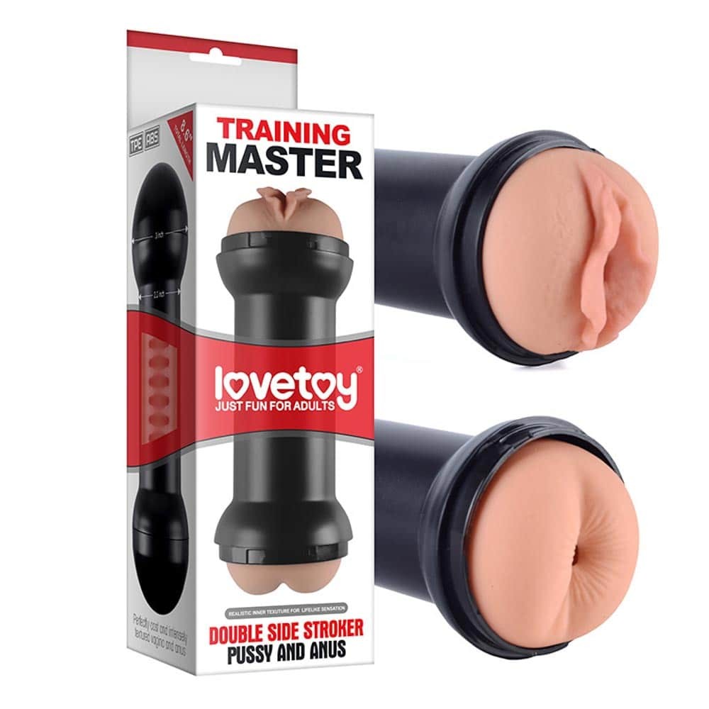 Training Master Double Side Stroker Pussy and Ass Meat