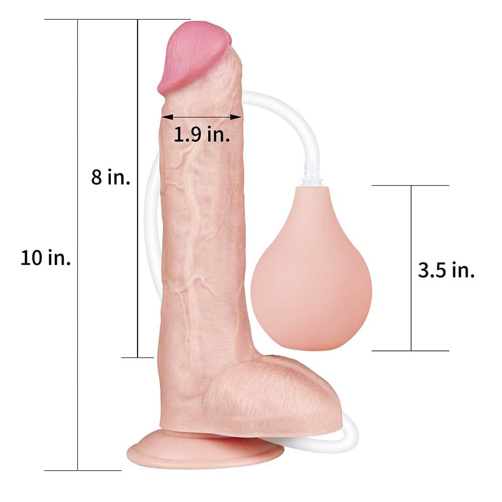 Extreme 10'' flesh-colored dildo