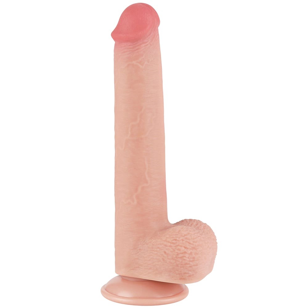 9'' dual-layer dildo with sliding skin Flesh_B15O50_3