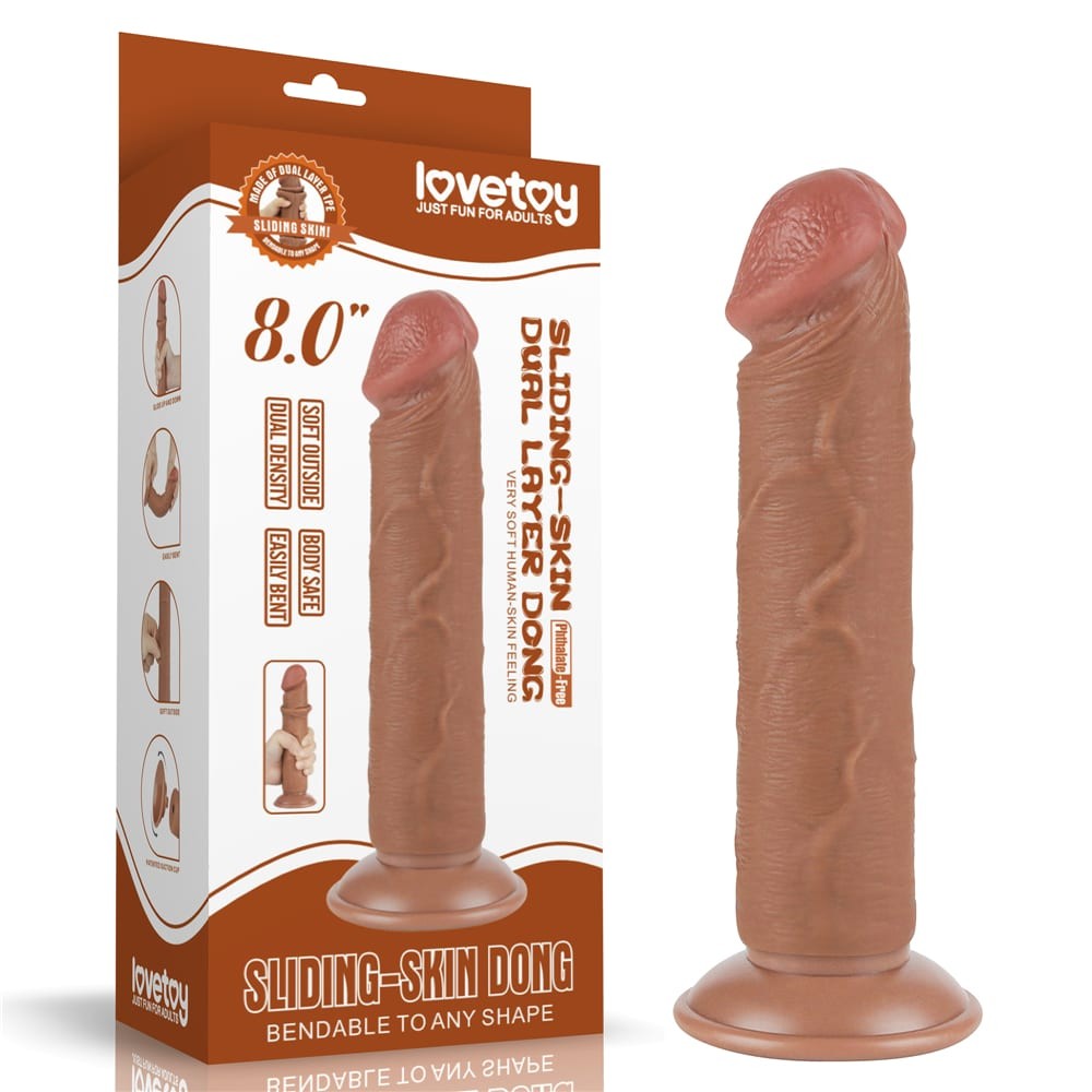 8'' Sliding Leather Double Layer Dong Brown II_B15O50_3