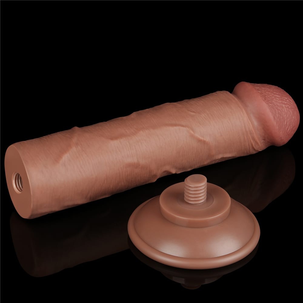 8'' Sliding Leather Double Layer Dong Brown II_B15O50_3