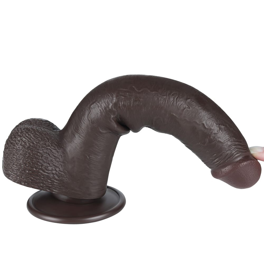9" dual-layer gliding dildo black_B15O50_3