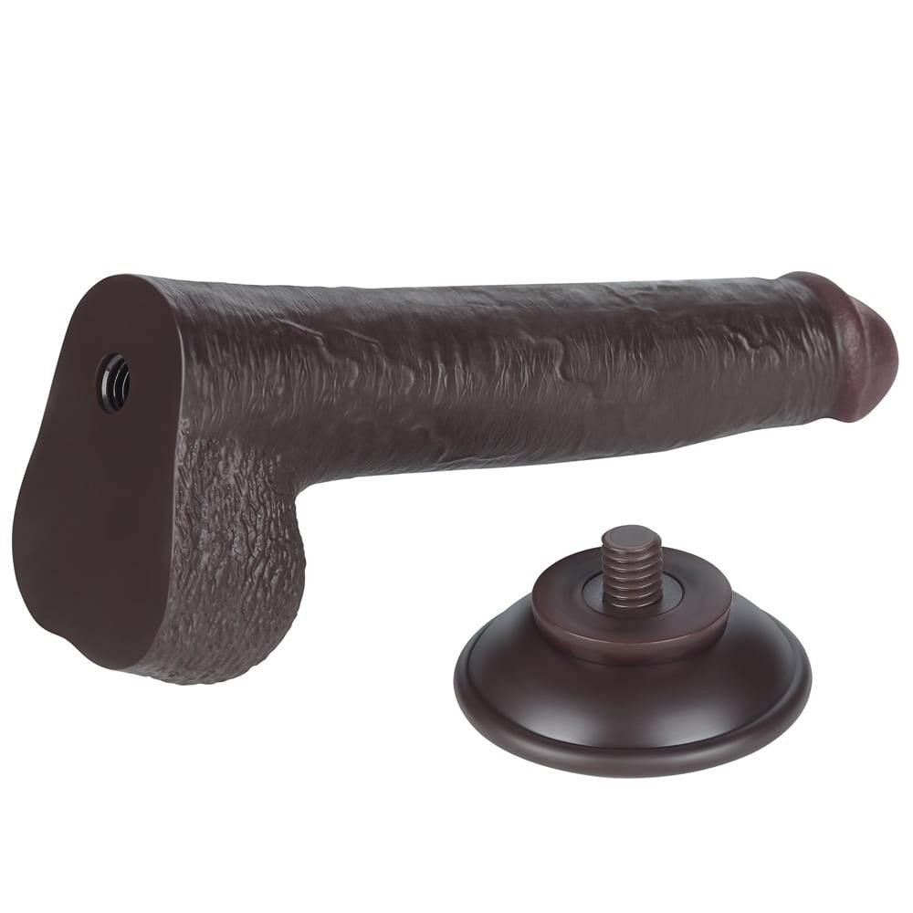 9" dual-layer gliding dildo black_B15O50_3