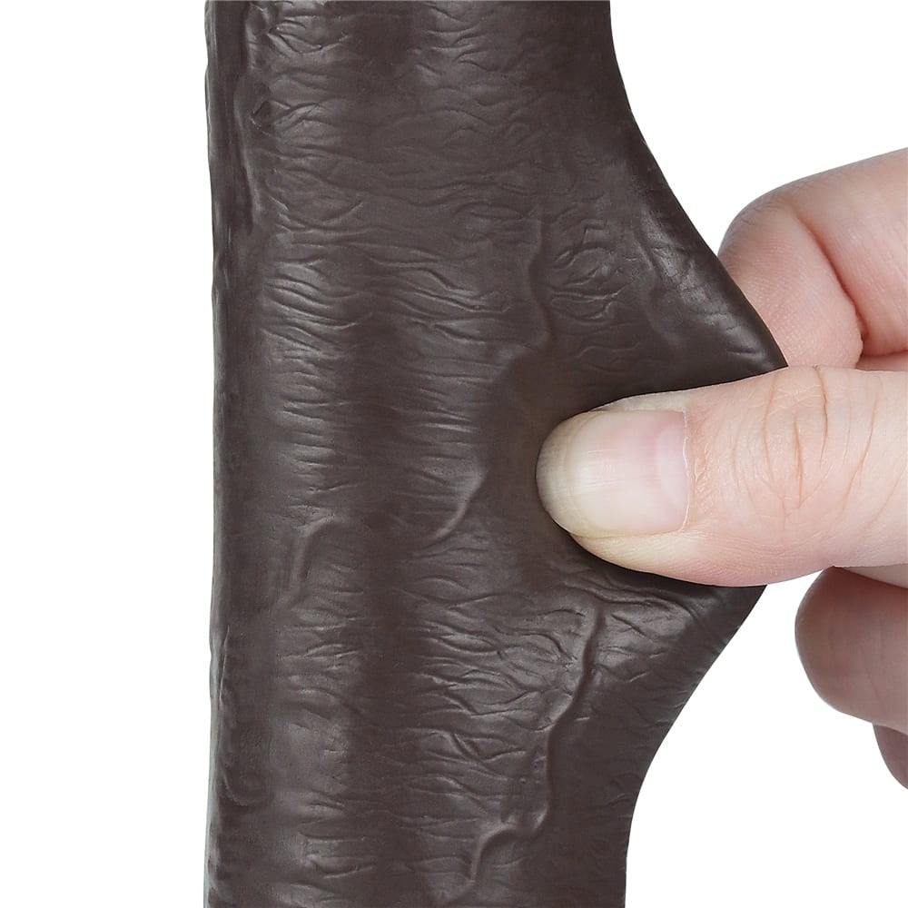 9" dual-layer gliding dildo black_B15O50_3