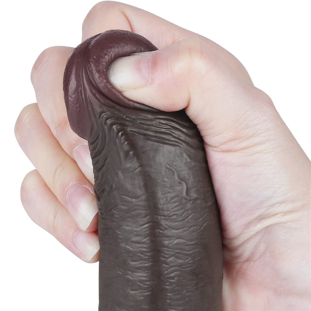 9" dual-layer gliding dildo black_B15O50_3