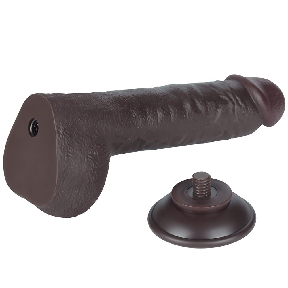 Double-layered sliding dildo 9.5'' black_B15O50_3