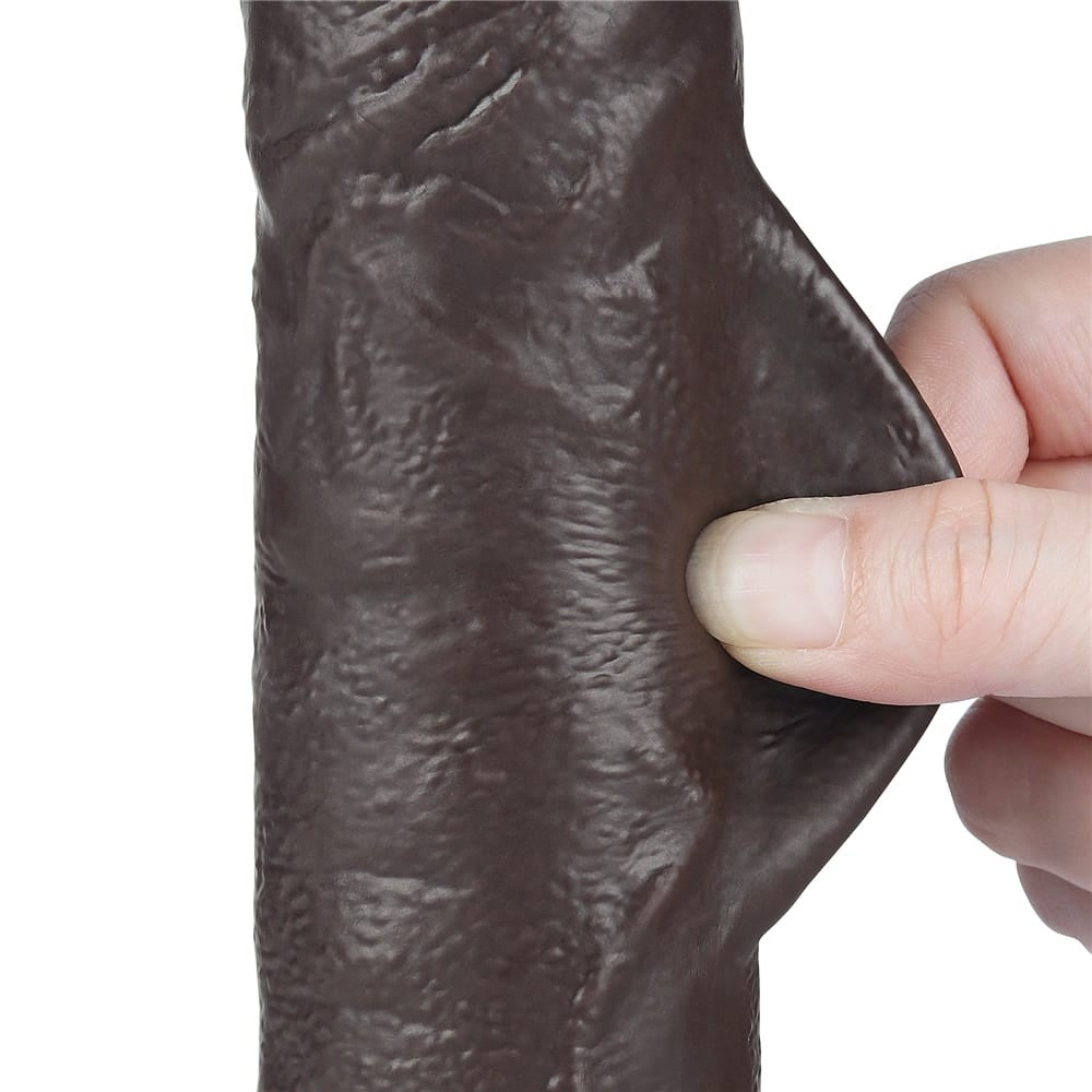 Double-layered sliding dildo 9.5'' black_B15O50_3