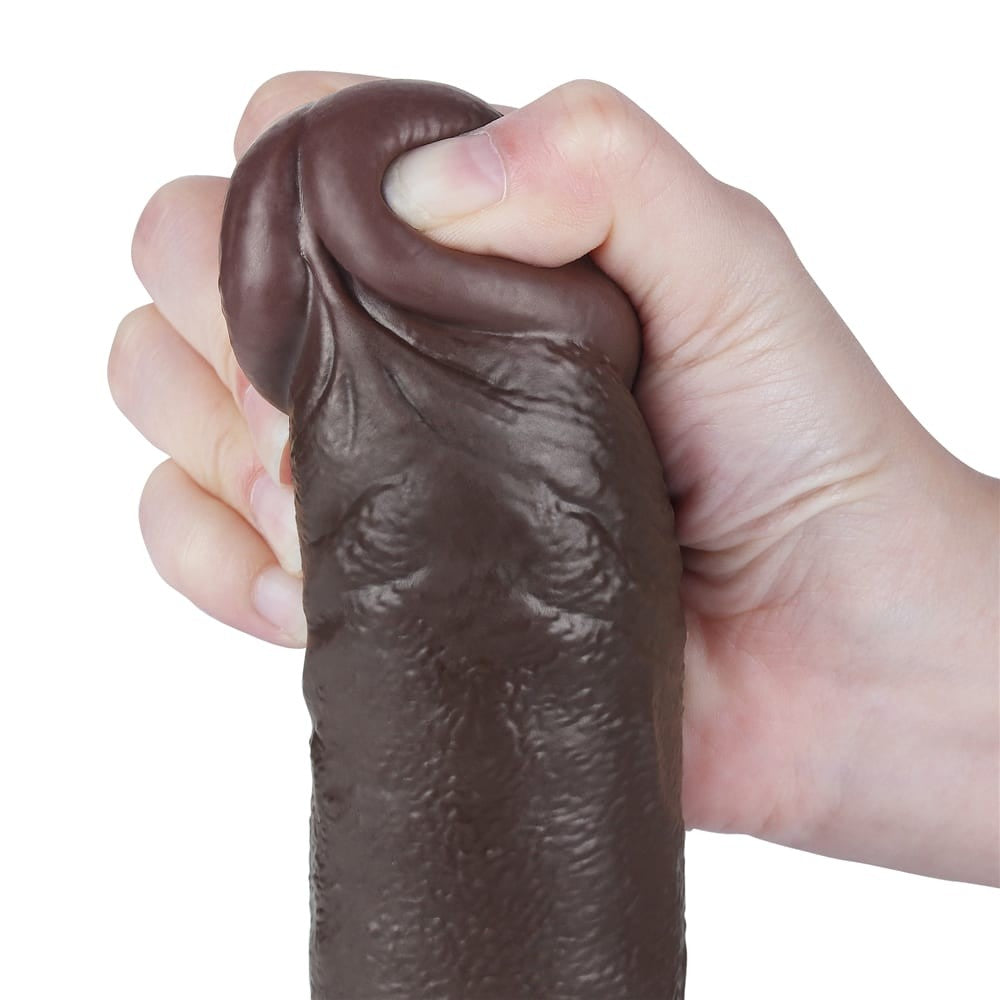 Double-layered sliding dildo 9.5'' black_B15O50_3